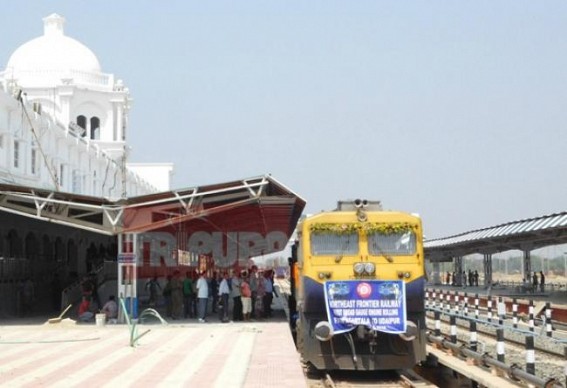 Agartala-Udaipur engine roll has paved its way for the commencement of BG passenger train service in Tripura 